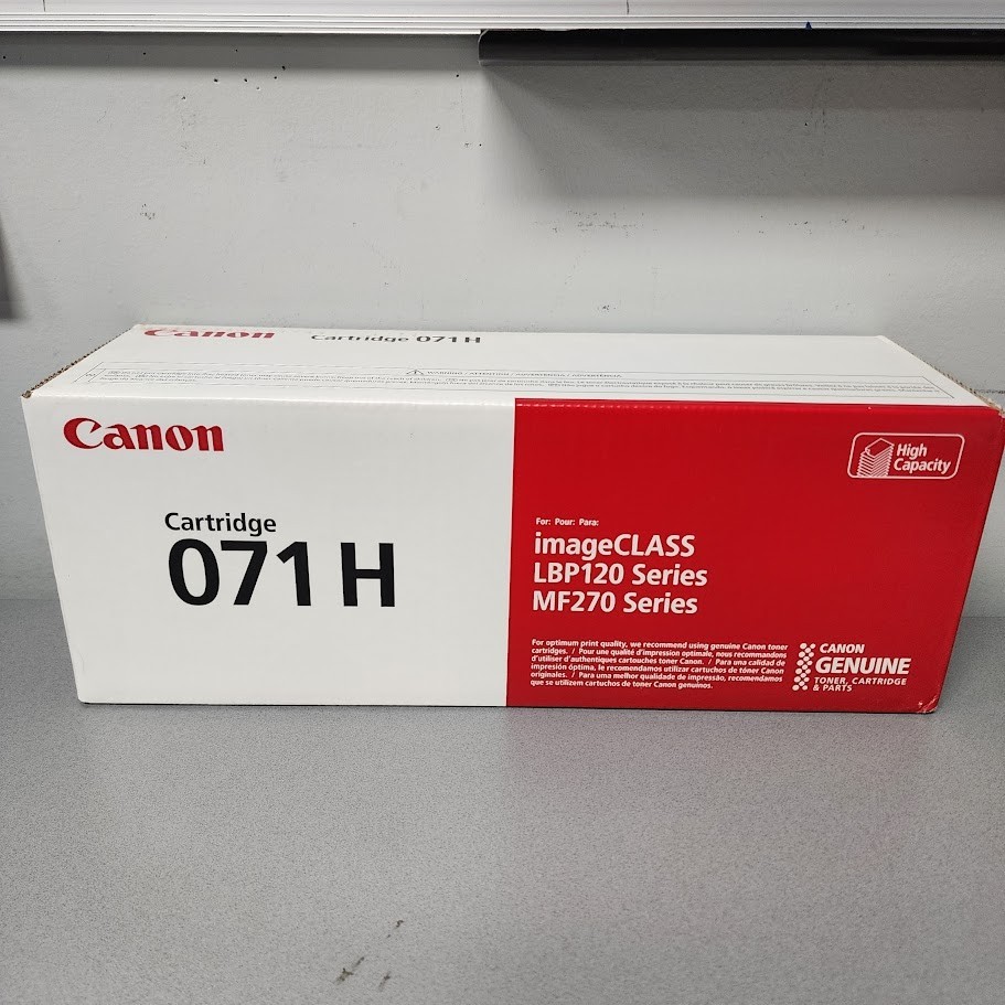 Genuine Canon 071H Black Toner Cartridge (High Capacity) NEW FACTORY SEALED