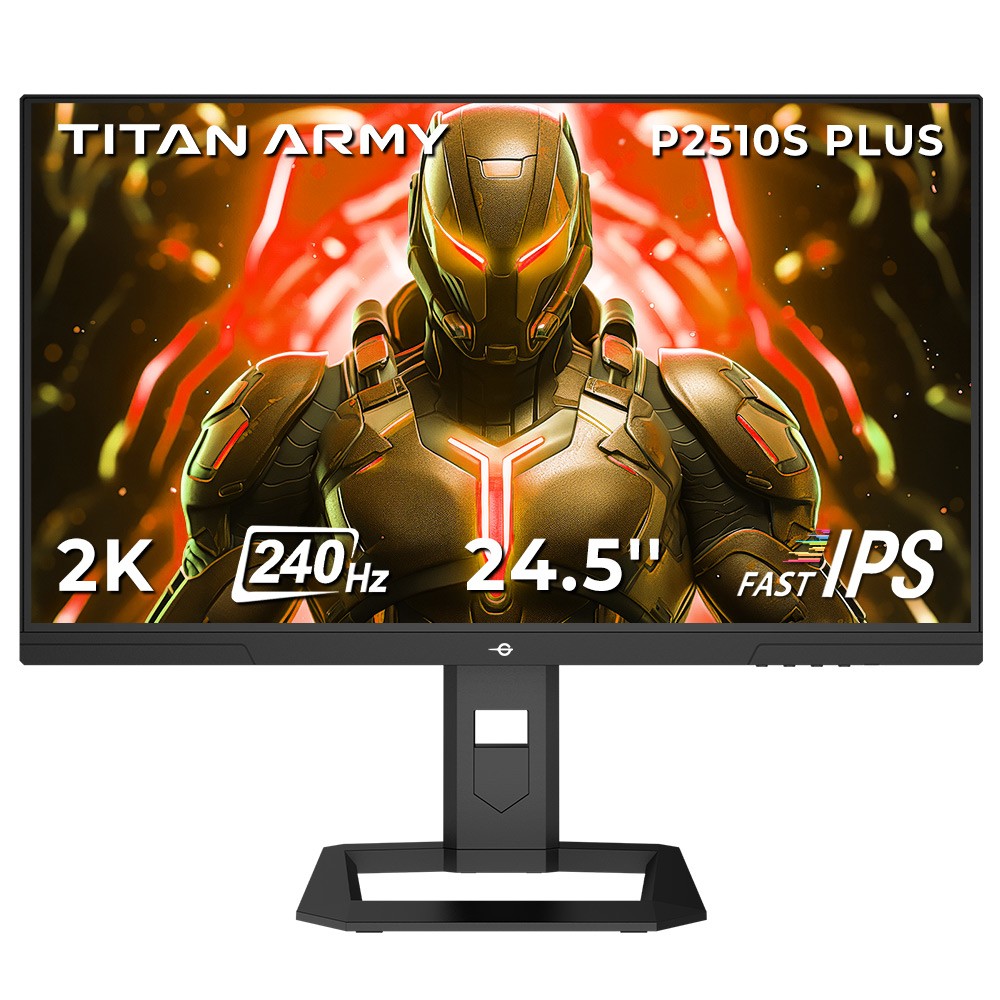 24.5inch Gaming Monitor 2560*1440,240Hz,1ms 1000:1 Gaming PC,TITAN P2510S PLUS