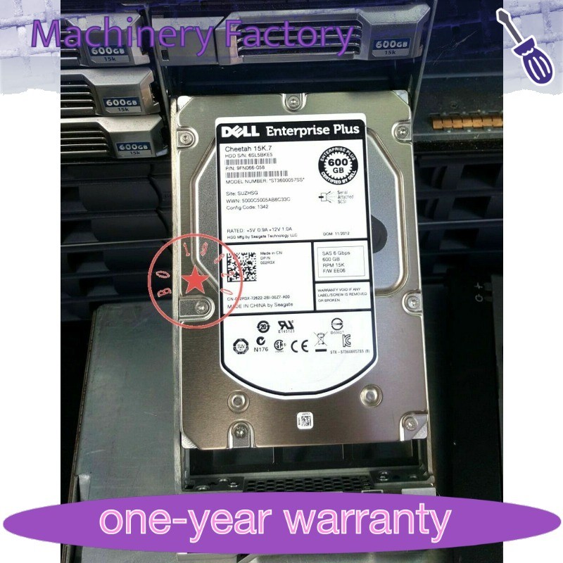 New 02R3X Dell EqualLogic 600GB 15K 6G LFF SAS HDD ST3600057SS 002R3X