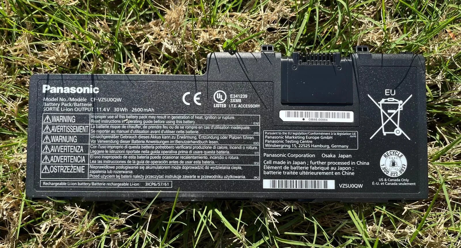 Genuine OEM CF-VZSU0QW Battery for Panasonic ToughBook CF-20 Toughpad FZ-A2