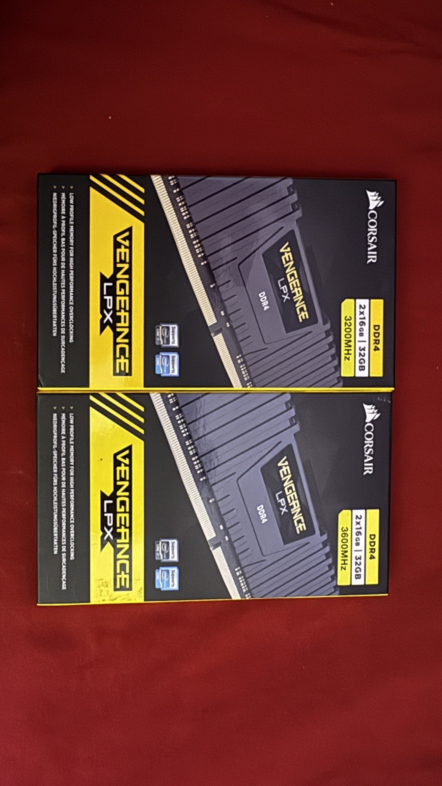 CORSAIR Vengeance LPX 32GB (2x16GB) DDR4 3200MHz 288-Pin DESKTOP PC RAM Memory