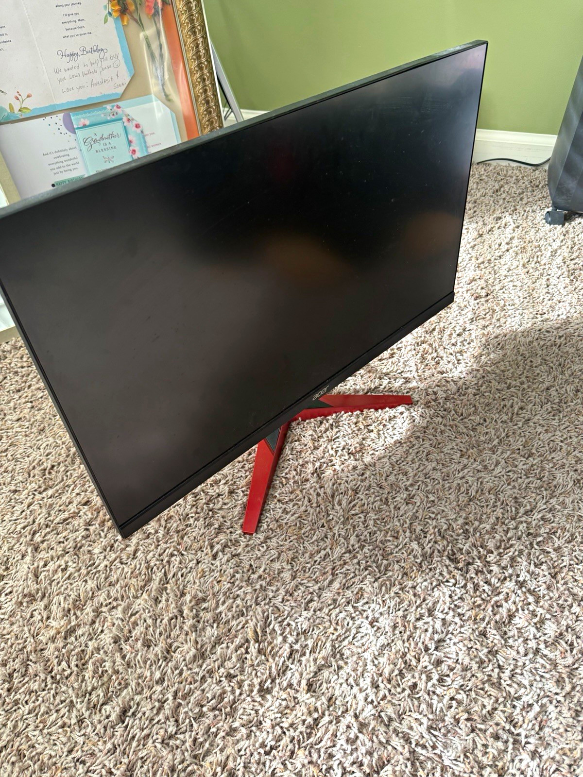 Acer Nitro KG241Y 24" 165Hz 1ms FHD LCD Gaming Monitor HDMI DP Black/Red