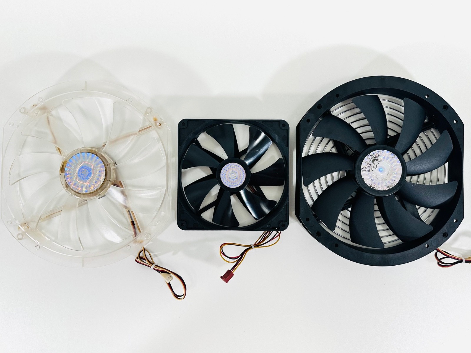 2 X Cooler Master A23030-07CB-3MN-F1 Case Fan (Black + Clear w/Red LED) - 230mm