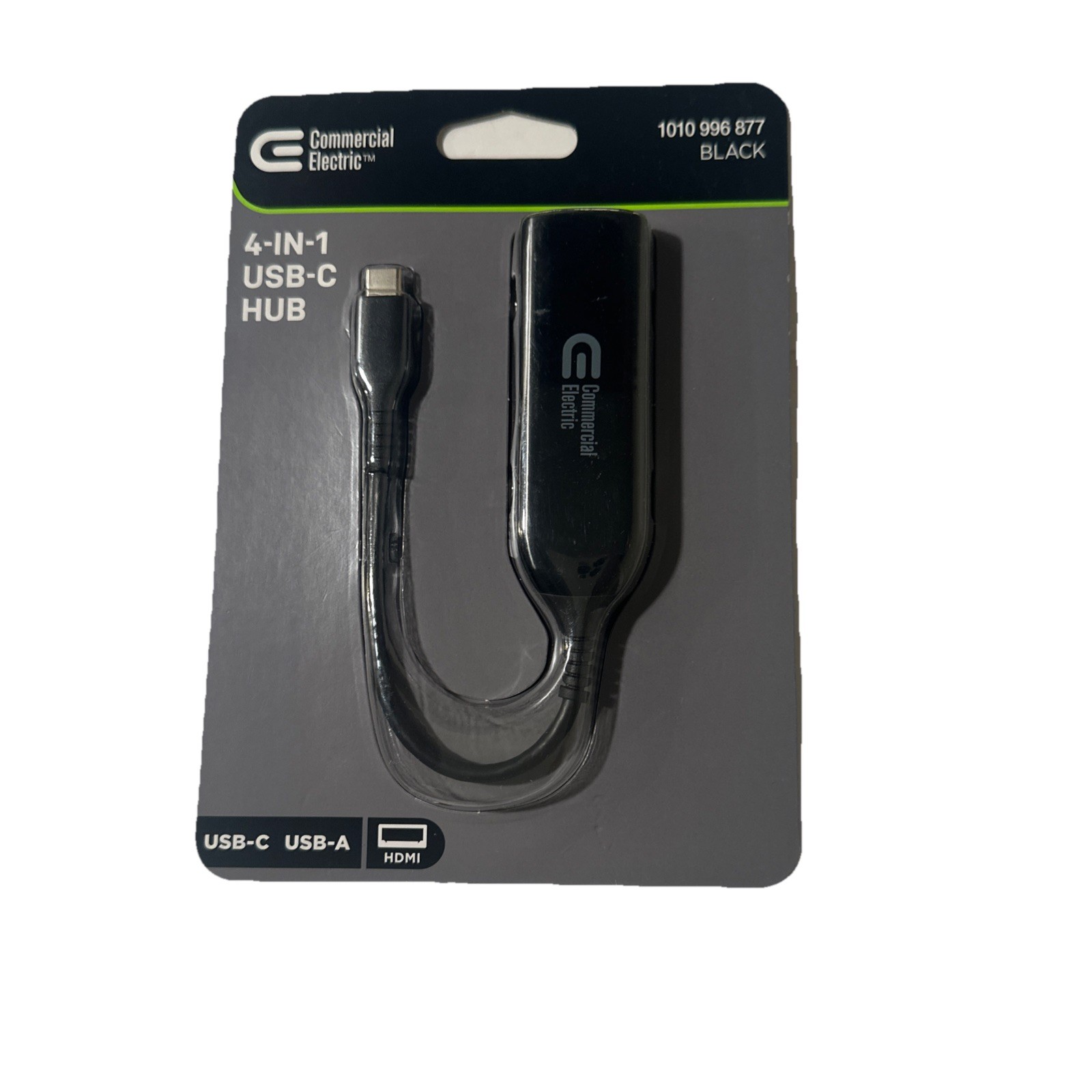 Commercial Electric 4-in-1 USB-C Hub USB C to HDMI+USB3.1+PD+USB2.0 HD1427