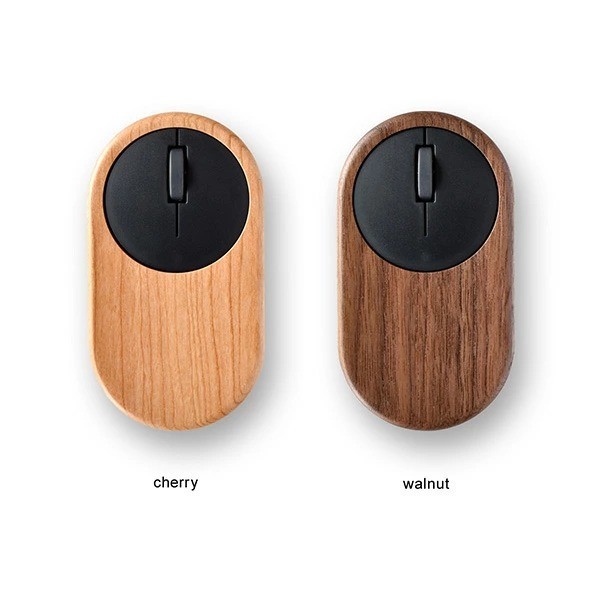 Hacoa Wooden Wireless Mouse made of natural wood walnut Handmade Made in Japan