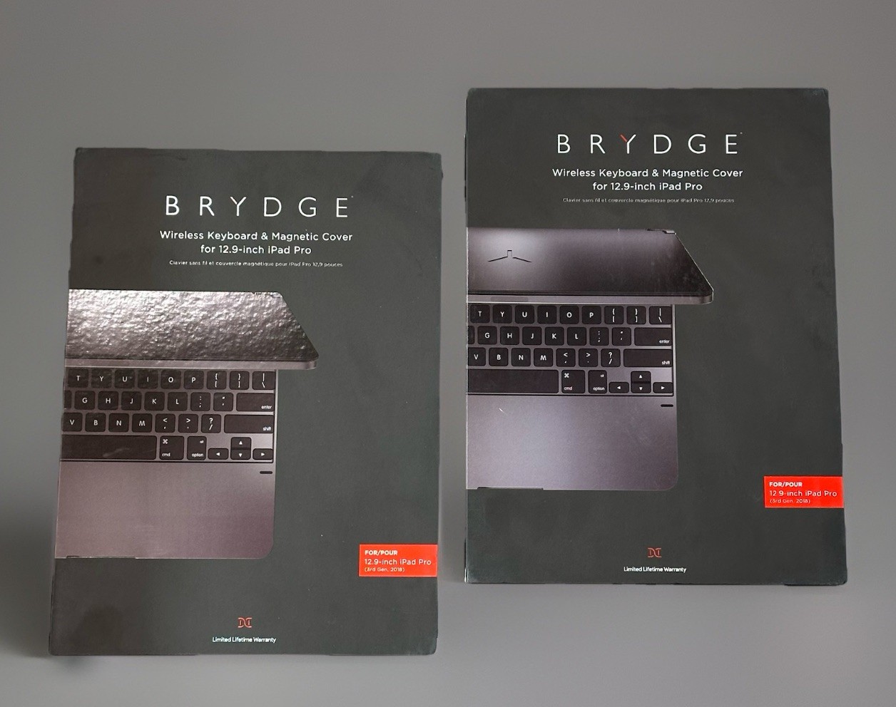 *Set of 2* BRYDGE BRY6022 Wireless Keyboard & Magnetic Cover for 12.9" iPad Pro