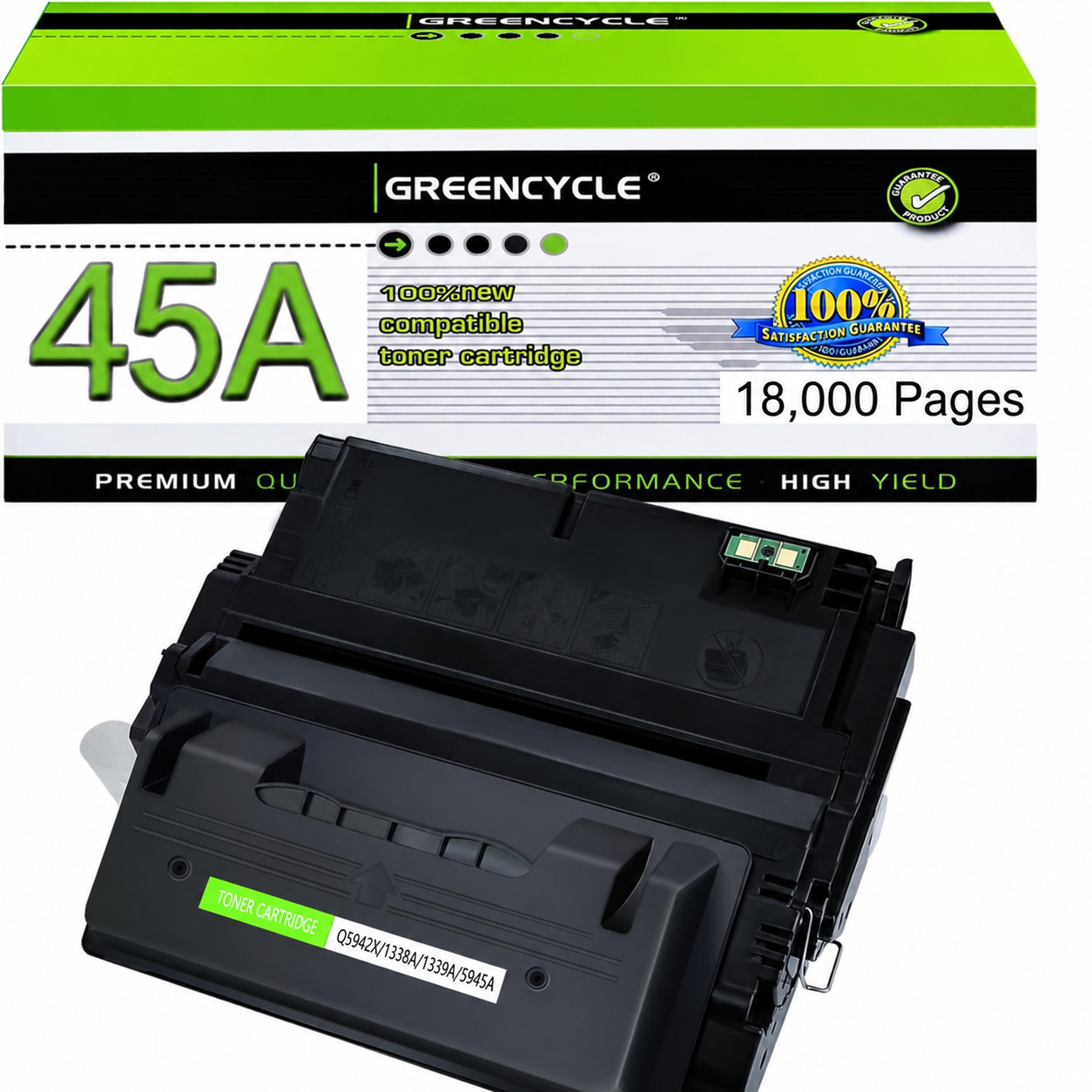 Q5945A 45A Black Toner Compatible with HP LaserJet 4345 4345mfp M4345 M4345x MFP