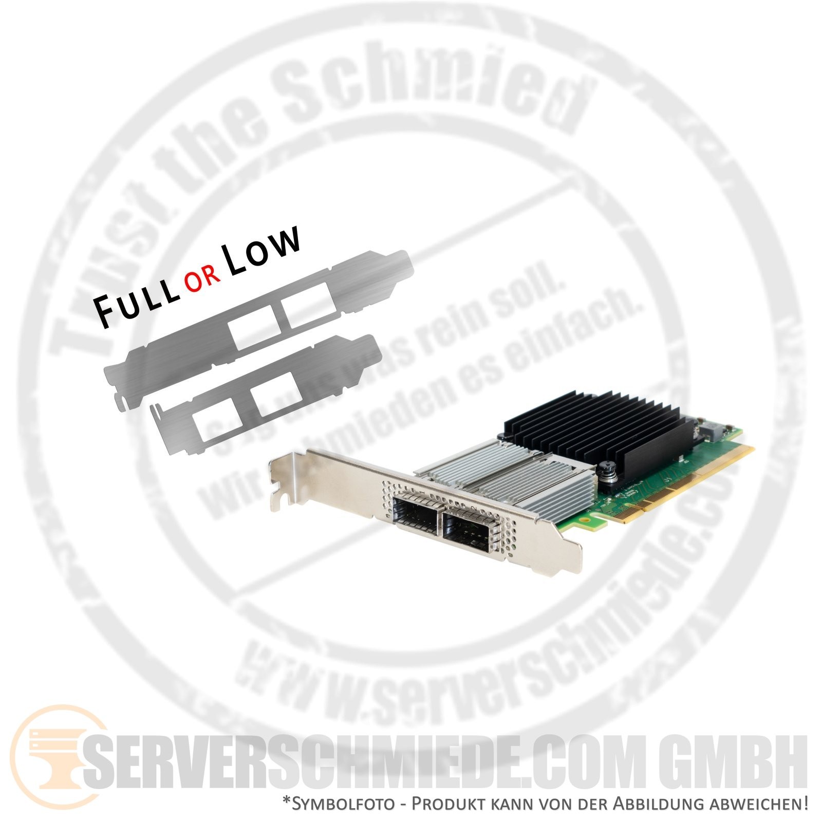 NVIDIA Mellanox MCX516A-CDAT 2x 100Gb QSFP28 LAN Network Controller PCIe 4.0 x16