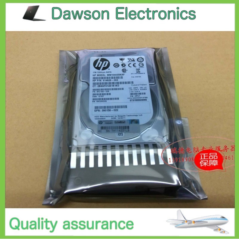 NewHP 625609-B21 626162-001 1TB 3Gb/s SATA 7.2K 2.5" MDL Hard Drive Gen6 G6 G7 A