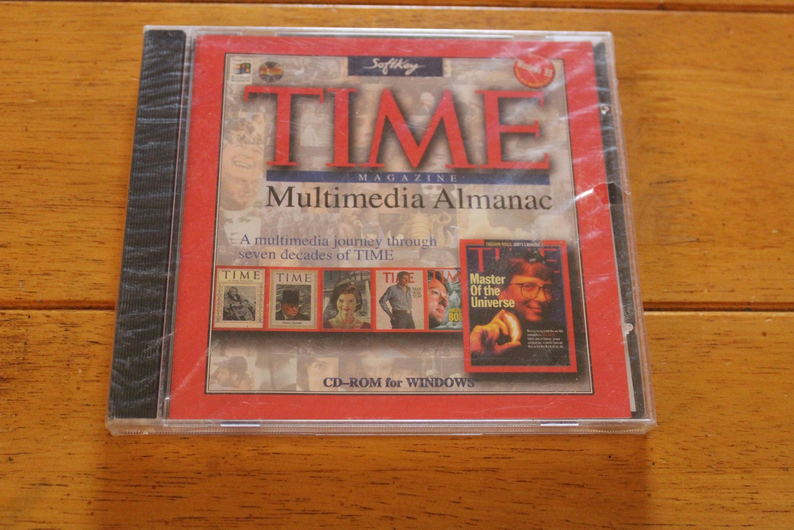 Vintage SoftKey TIME Magazine Multimedia Almanac CD-ROM Windows 3.1 95 History