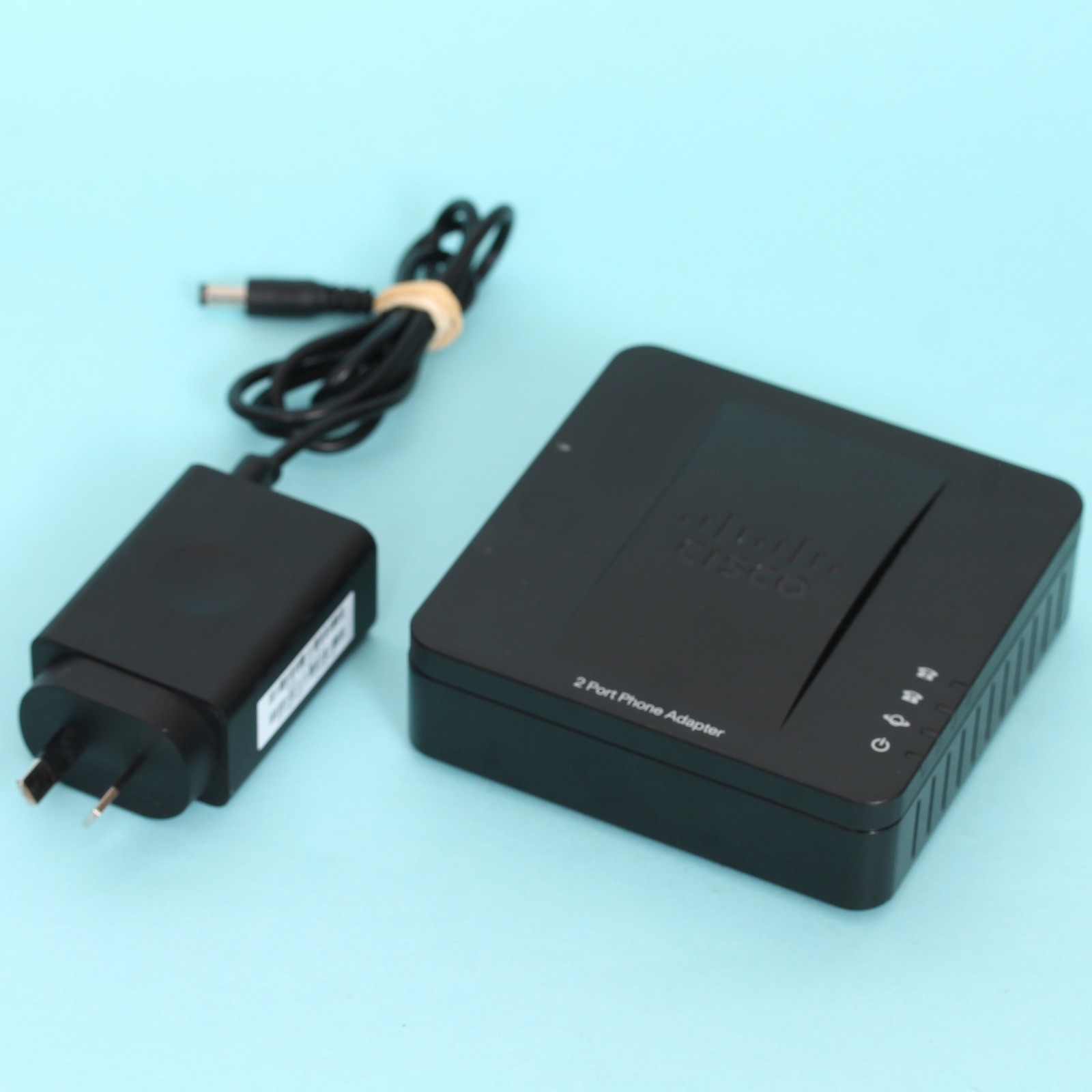 CISCO LinkSys SPA112 SIP 2 Port ATA VoIP Phone Adapter *FACTORY RESET* 2x FXS