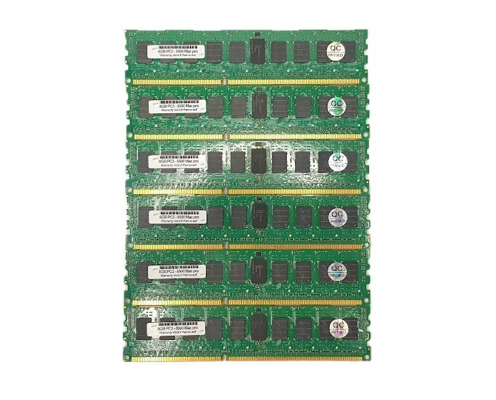 Genuine Apple MAC Pro 48GB (6x8GB) PC3-8500 DDR3 1066MHz Memory RAM Module