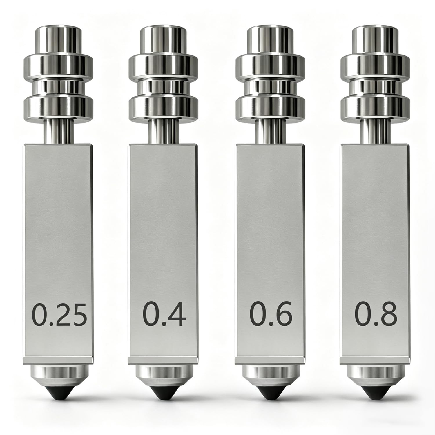 4PK 0.25/0.4/0.6/0.8Mm Hardened Steel Nozzle for Anycubic Kobra X/Kobra 4