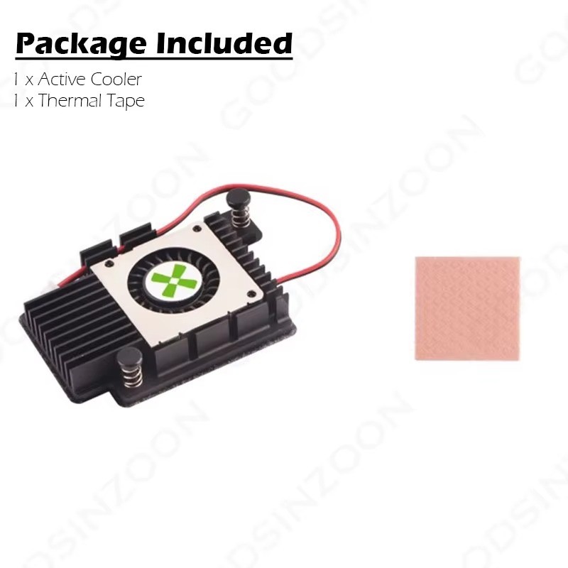Goodsinzone Active Cooling Fan Heatsink Kit for Radxa Rock 5C SBC