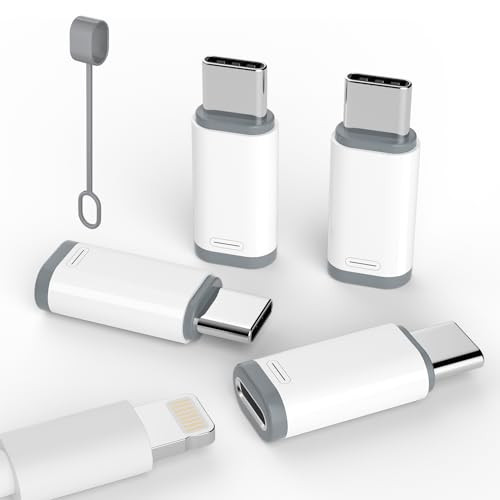 4 Pack for iPhone 15/16 Pro/16 Pro Max/Plus,Samsung Lightning to USB C Adapter