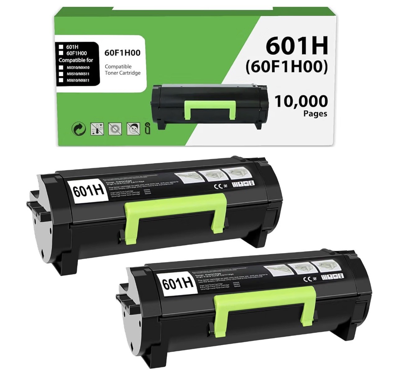 60F1H00 601H Toner Cartridge Compatible for Lexmark Mx310Dn Toner 601H for Mx310