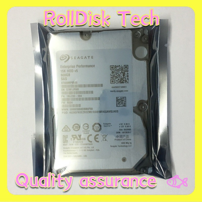 New SEAGATE ST600MP0005 600GB 12G 15K 2.5'' SAS 1MJ200 Hard Drive 100% Original