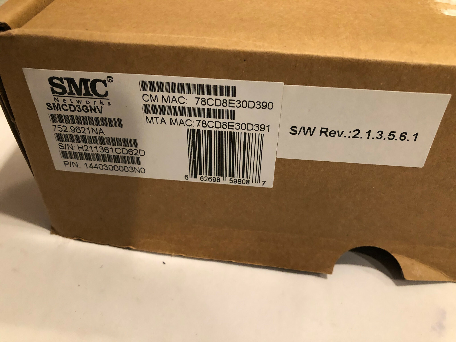 New SMCD3GNV Wireless Telephony Gateway Docsis 3.0 Voice Modem Comcast 