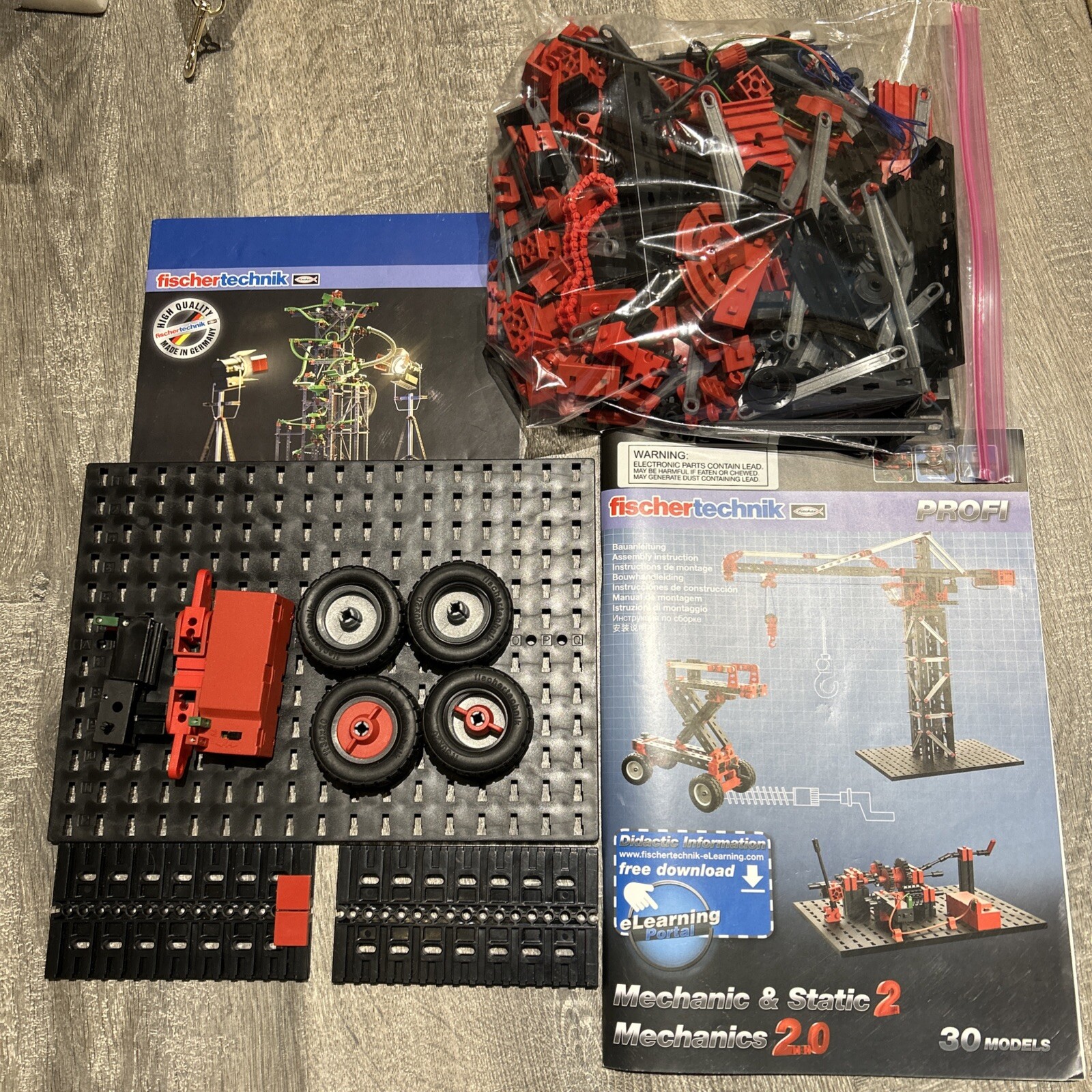 Fischer Technik Profi 536622 Mechanic & Static 2 Construction Set Incomplete