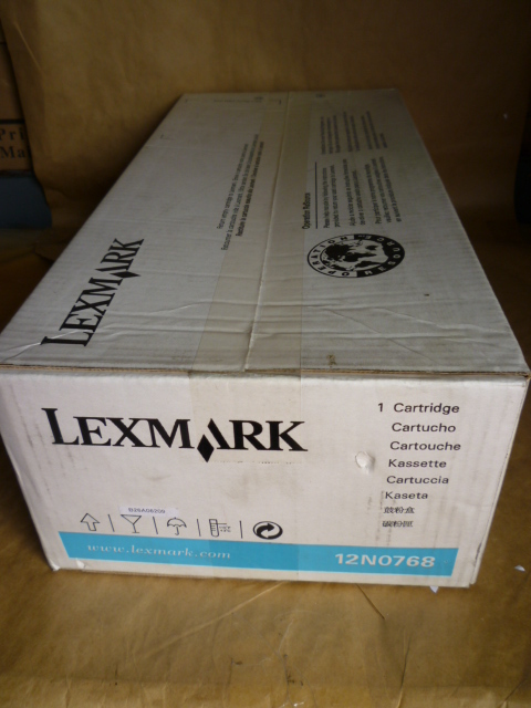 Lexmark 12N0768 Cyan Toner Cartridge Genuine