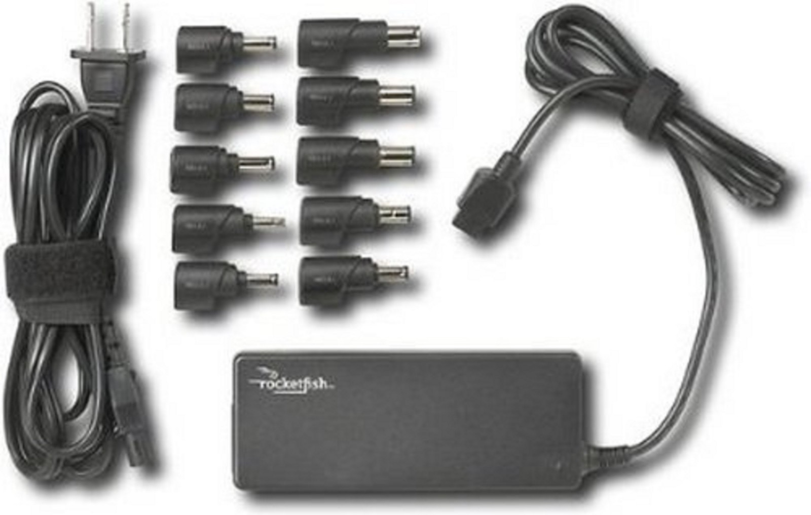 ROCKETFISH 90W AC Laptop Power Charger Adapter 10 Tips Model #RF-BPRAC4 NEW
