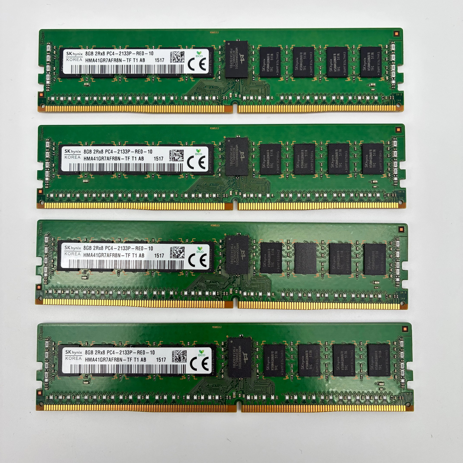 SK Hynix Hynix 4 x 8GB DDR4 2Rx8 PC4-2133P-R Server RAM RDIMM HMA41GR7AFR8N-TF