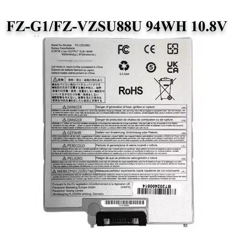 94Wh FZ-VZSU88U FZ-G1 Tablet Battery For Panasonic Toughpad MK1 MK2 MK3 MK4 MK5