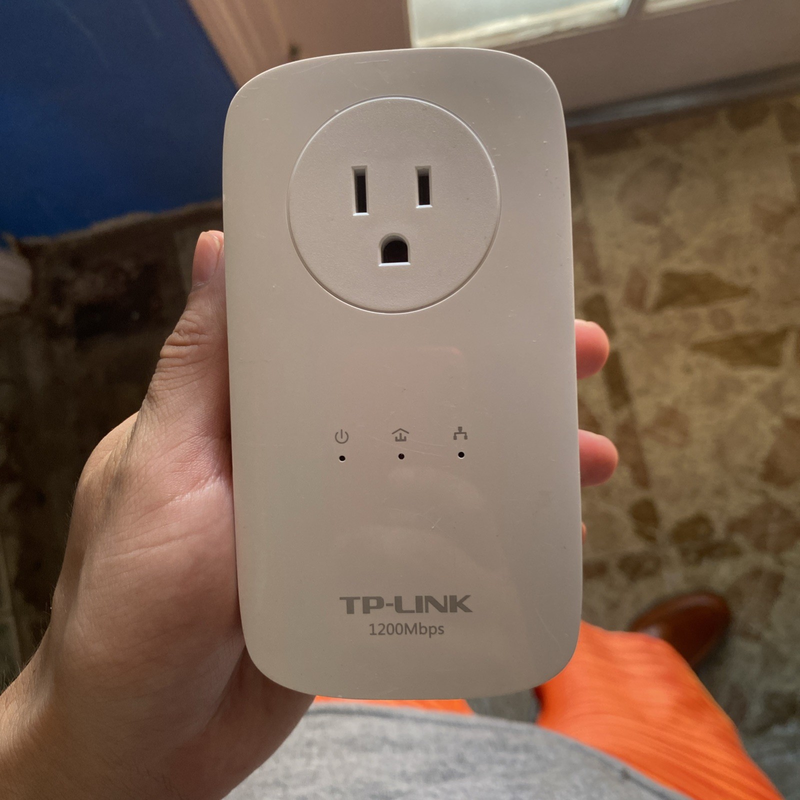 TP Link AV1200 3-Port 1200 Mbps Powerline Ethernet Adaptor 