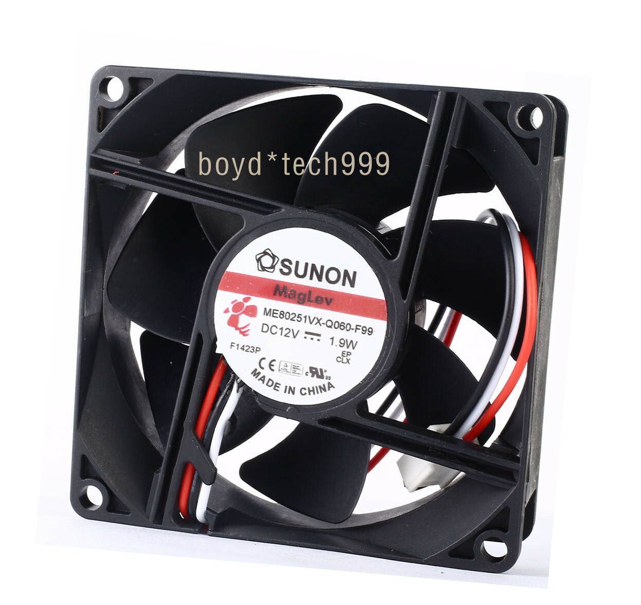 For Sunon ME80251VX-Q060-F99 DC 12V 1.9W 8025 3-line 8CM 80x80x25mm Cooling Fan