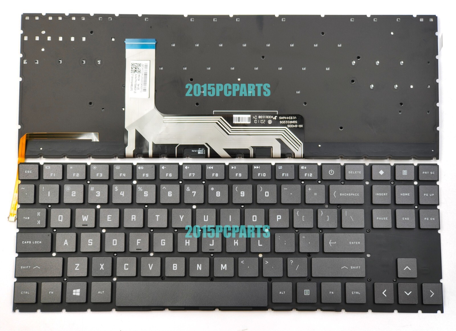 New HP Omen 15-EK 15-EK0020CA 15-EN 15-EN1013DX Keyboard White Backlit US AMD
