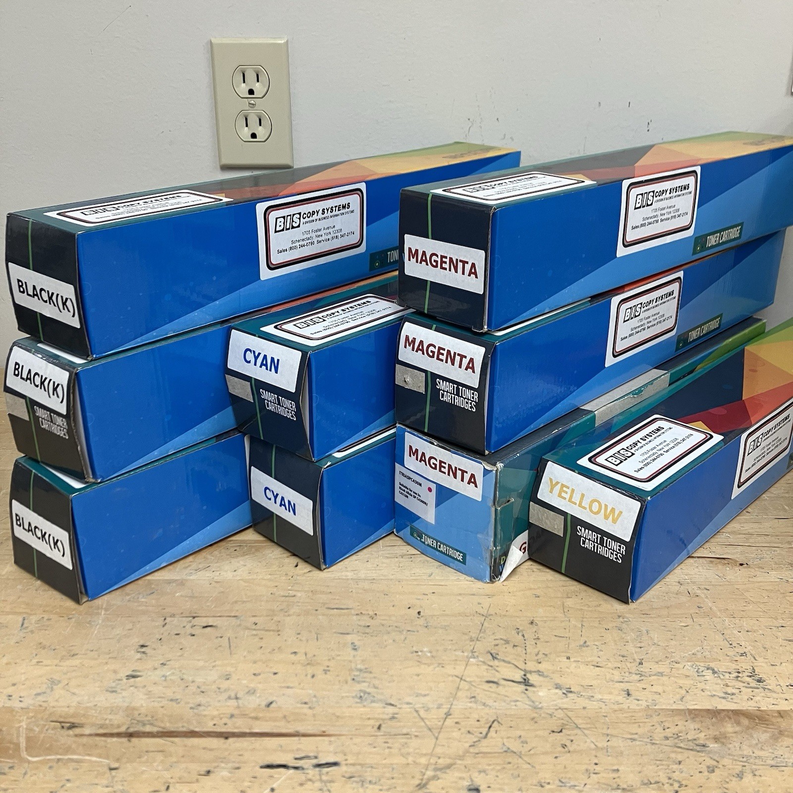 LOT OF 9 GENUINE RICOH 821104 821105 821106 821107 SP C430A TONER CARTRIDGE CMYK