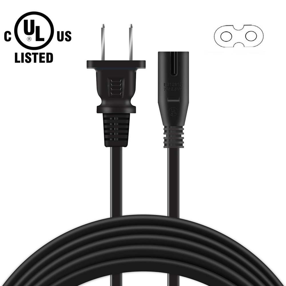 UL 2-Prong AC Power Cord For Canon Prograf PRO-1000 17" Professional Photo 