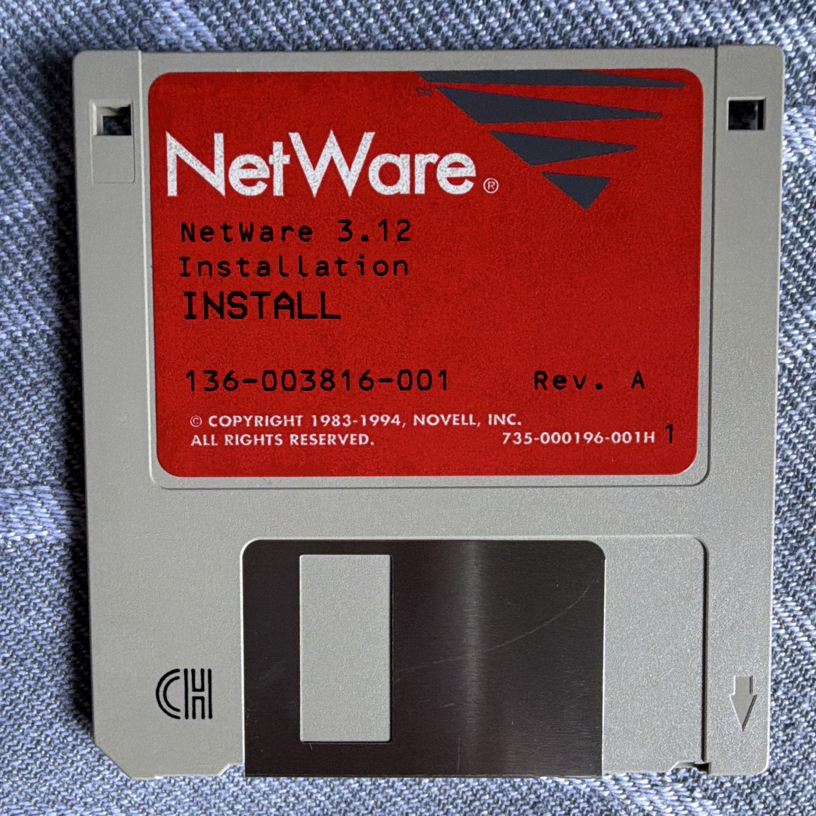 Novell NetWare 3.12 Installation Disks