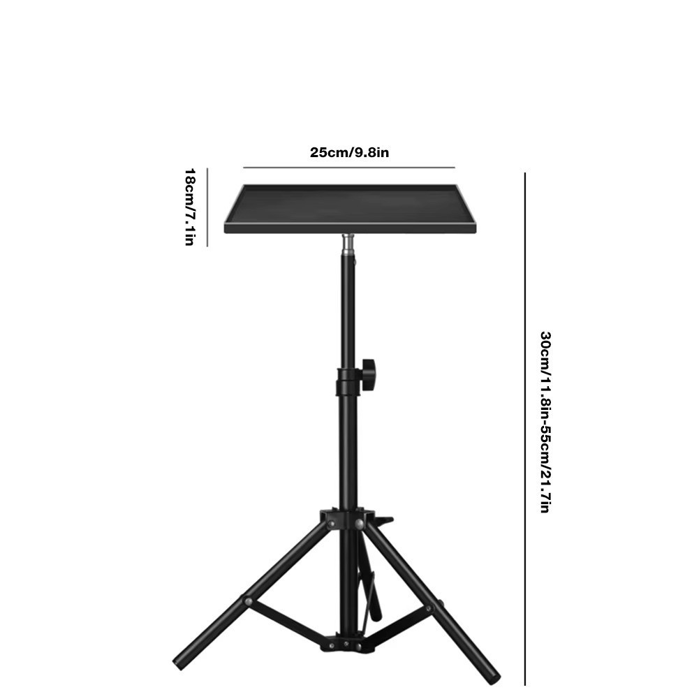 55CM Adjustable Laptop Projector Tripod Stand Universal Tray 1 4 Inch Thread