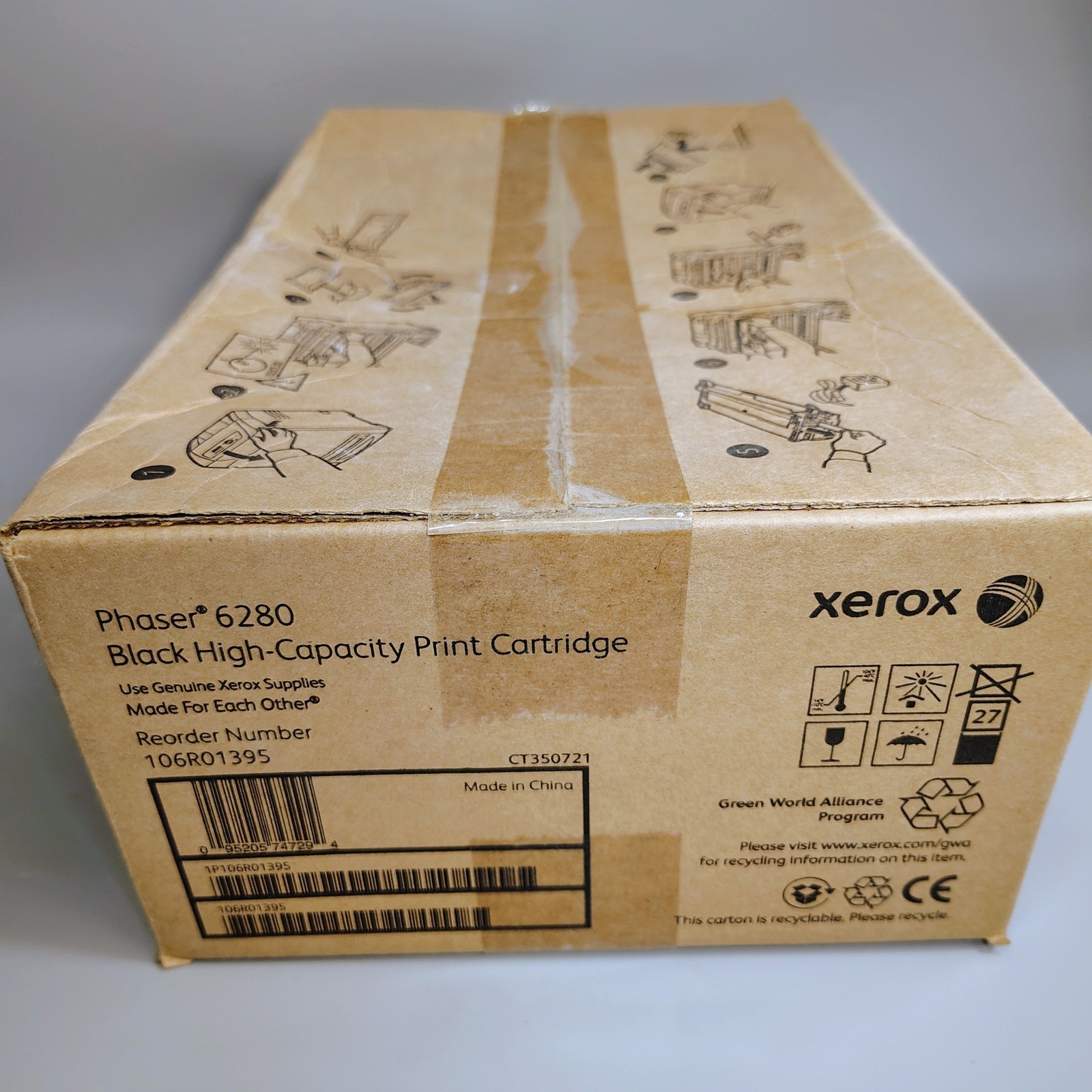 Xerox Phaser 6280 High-Capacity Toner Black 106R01395 NIB OEM