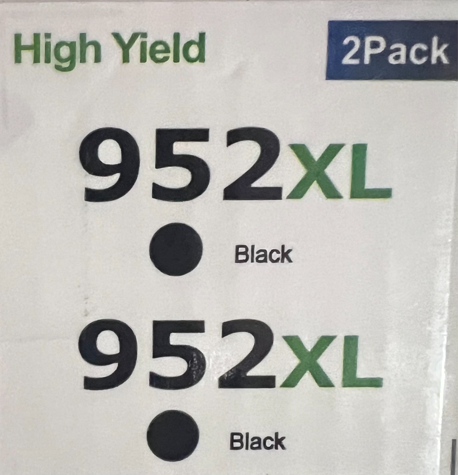 2pk HP 952XL Black Original Ink Cartridge High Yield - Sealed Open Box
