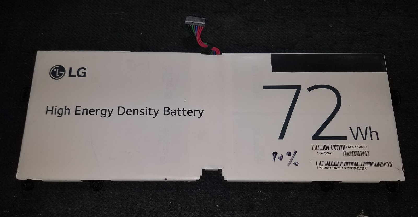 Genuine LG Gram 14T90N Laptop Battery 72Wh 7.7V LBS1224E-85% HEALTH