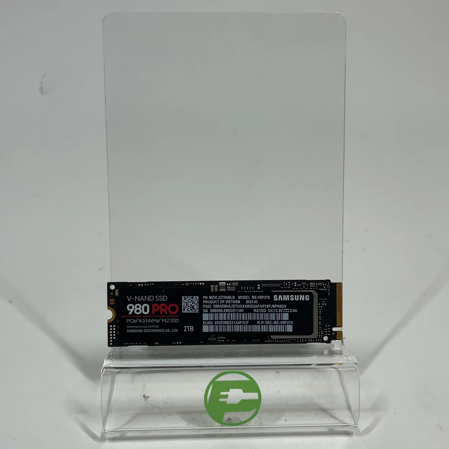 Samsung 2280mm 980 Pro 2TB M.2 NVMe Gen 4.0 x 4 SSD MZ-V8P2T0