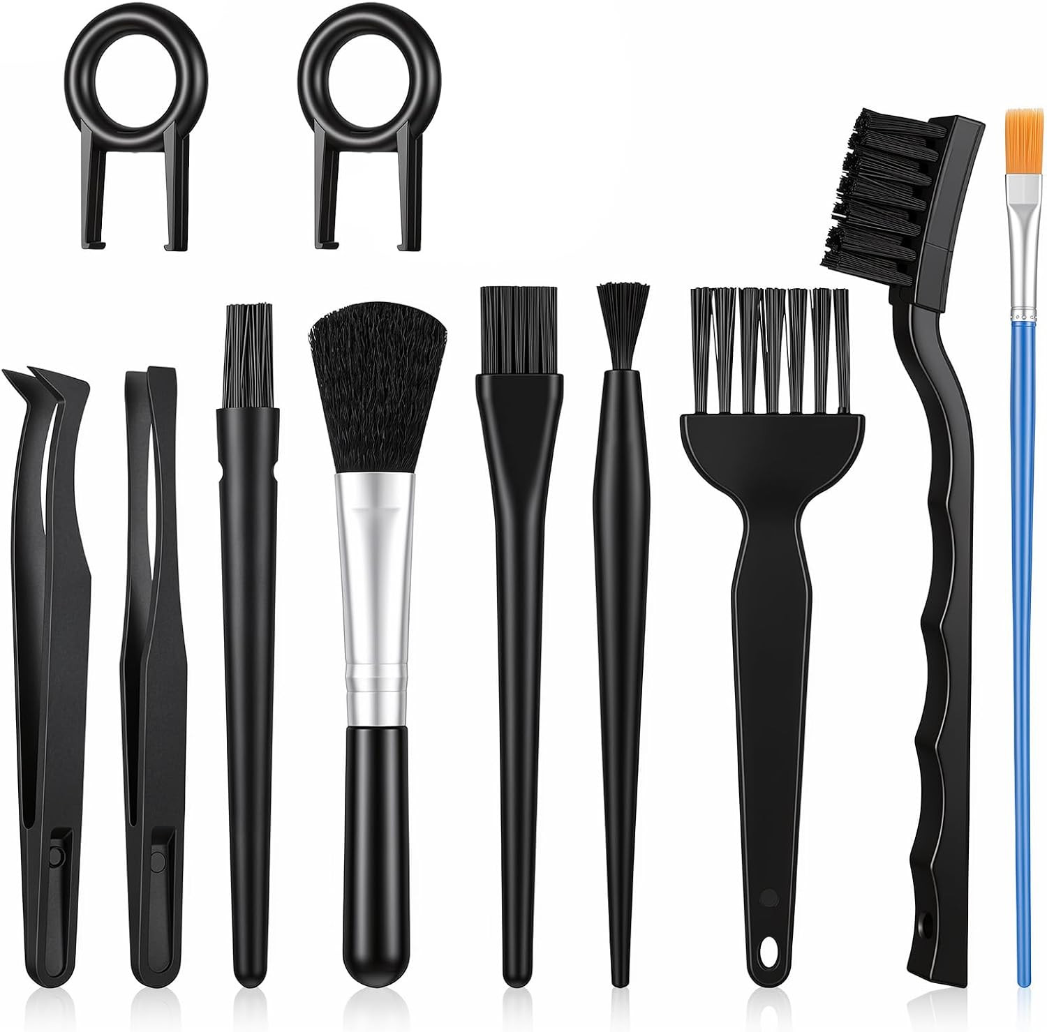 11 Pcs Mini Keyboard Cleaning Brushes Kit, Mini Anti Static Brush with Keycap Pu
