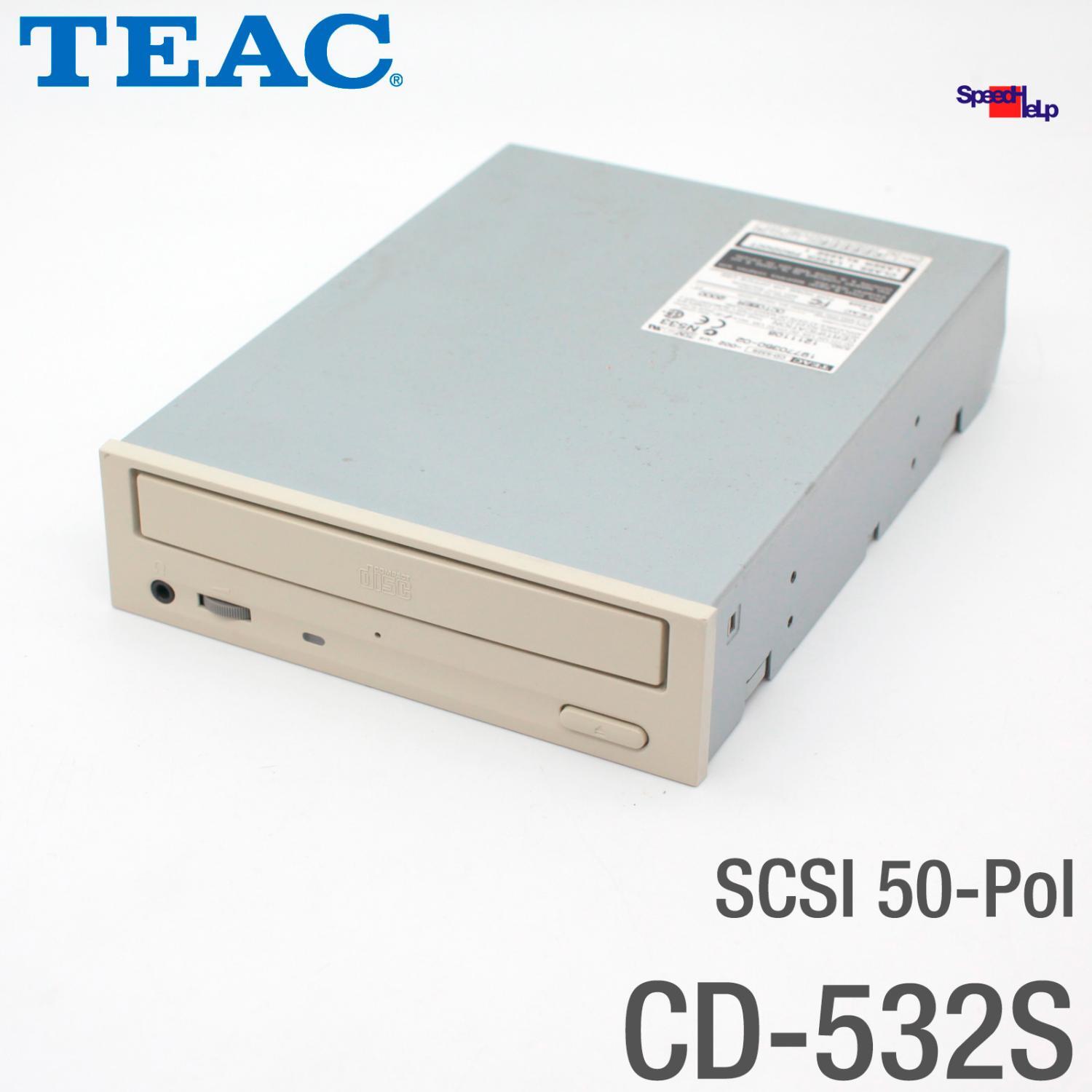 Best Teac CD-532S CD-Rom Drive Laufwerk SCSI 50-Pol 5.25" 13.3Cm 32X SCSI