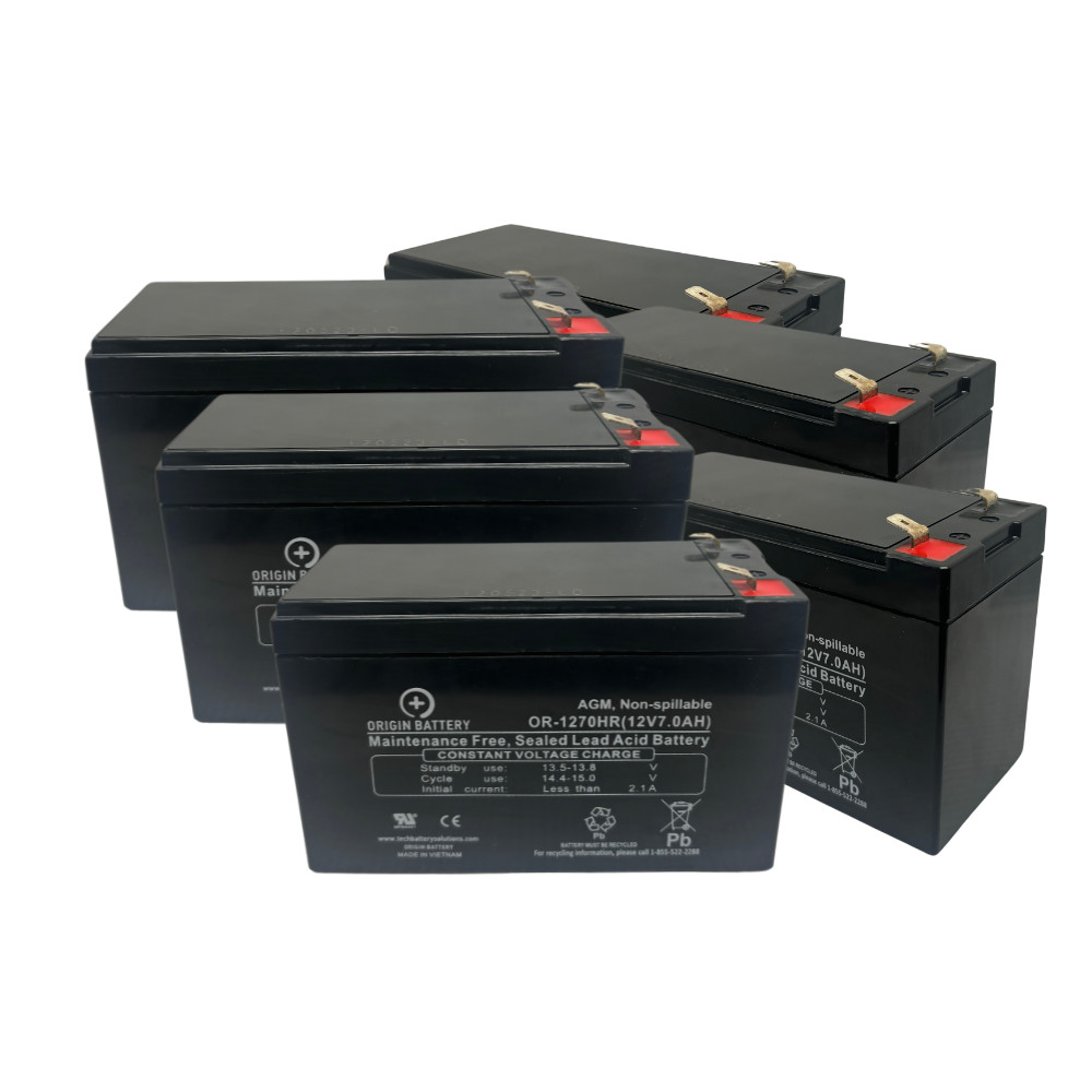 Tripp-Lite BP72V122U Battery Replacement Kit 6 Pack 12V 9AH High-Rate Discharge