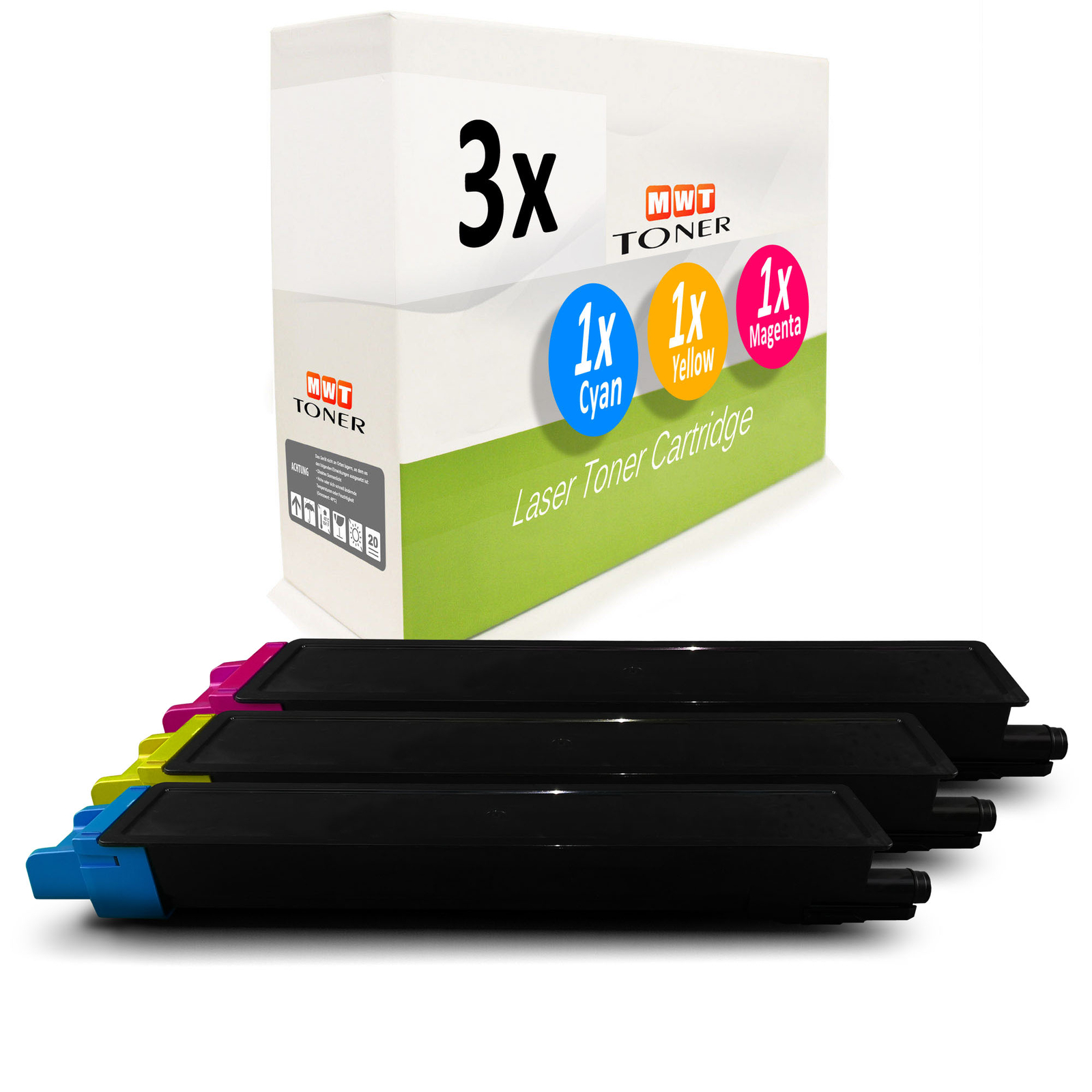 3x MWT Cartridge for Kyocera Copystar CS306ci Color Set