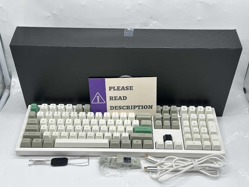 Keychron Q6 Max QMK/VIA Wireless Custom Mechanical Keyboard - Shell White