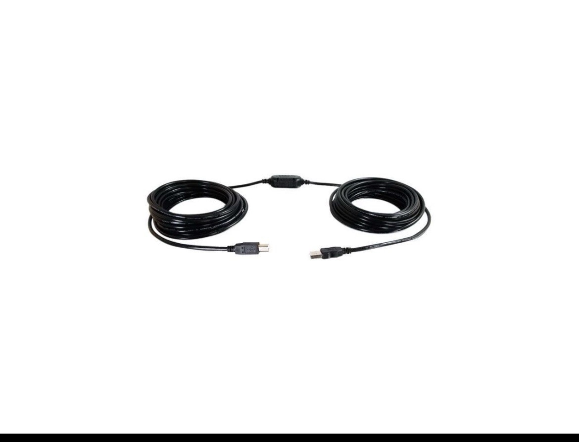 C2G 38989 USB Active Cable - USB 2.0 A Male to B Male Active Cable for Printers