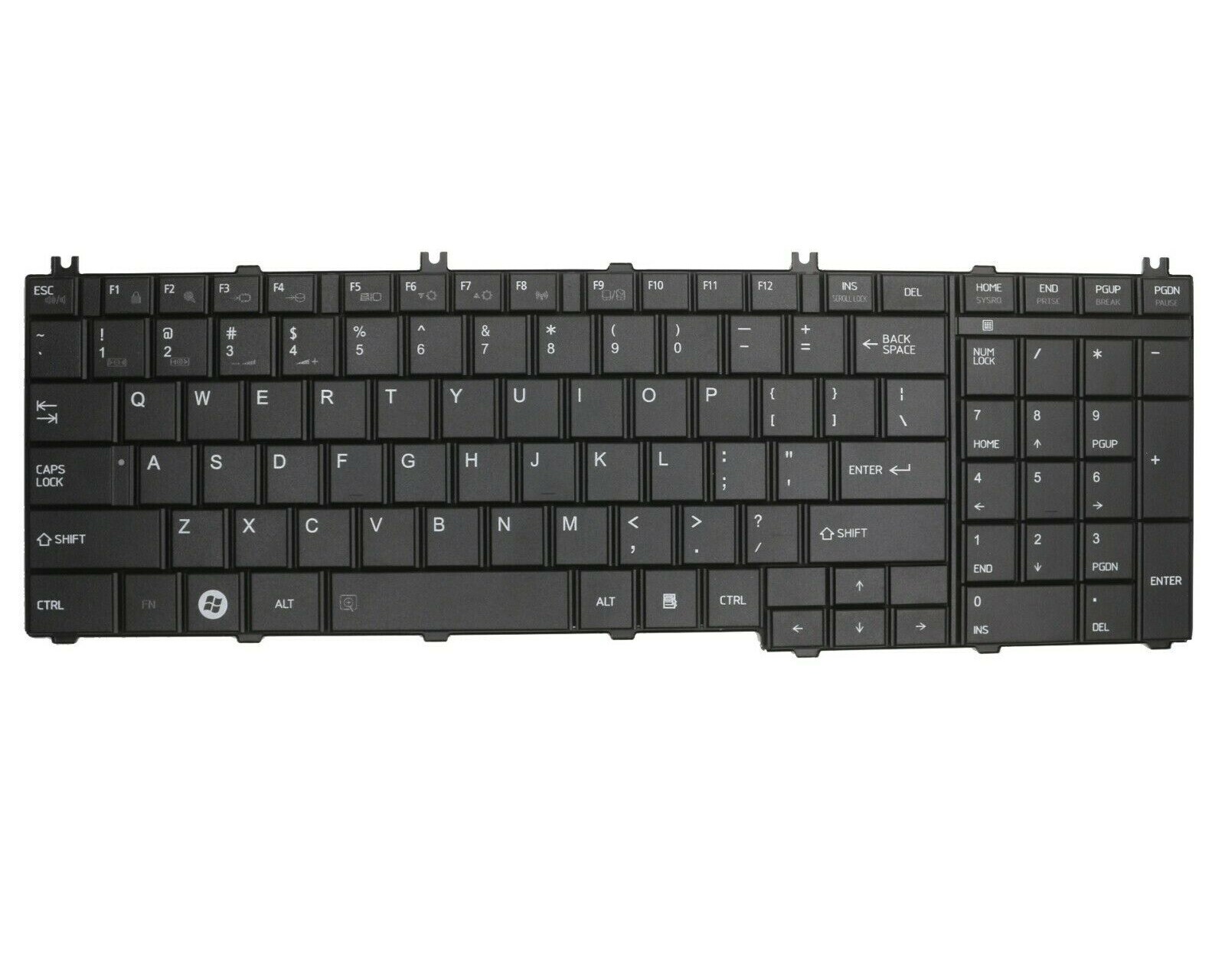 US Black Keyboard for Toshiba Satellite C655-S5082