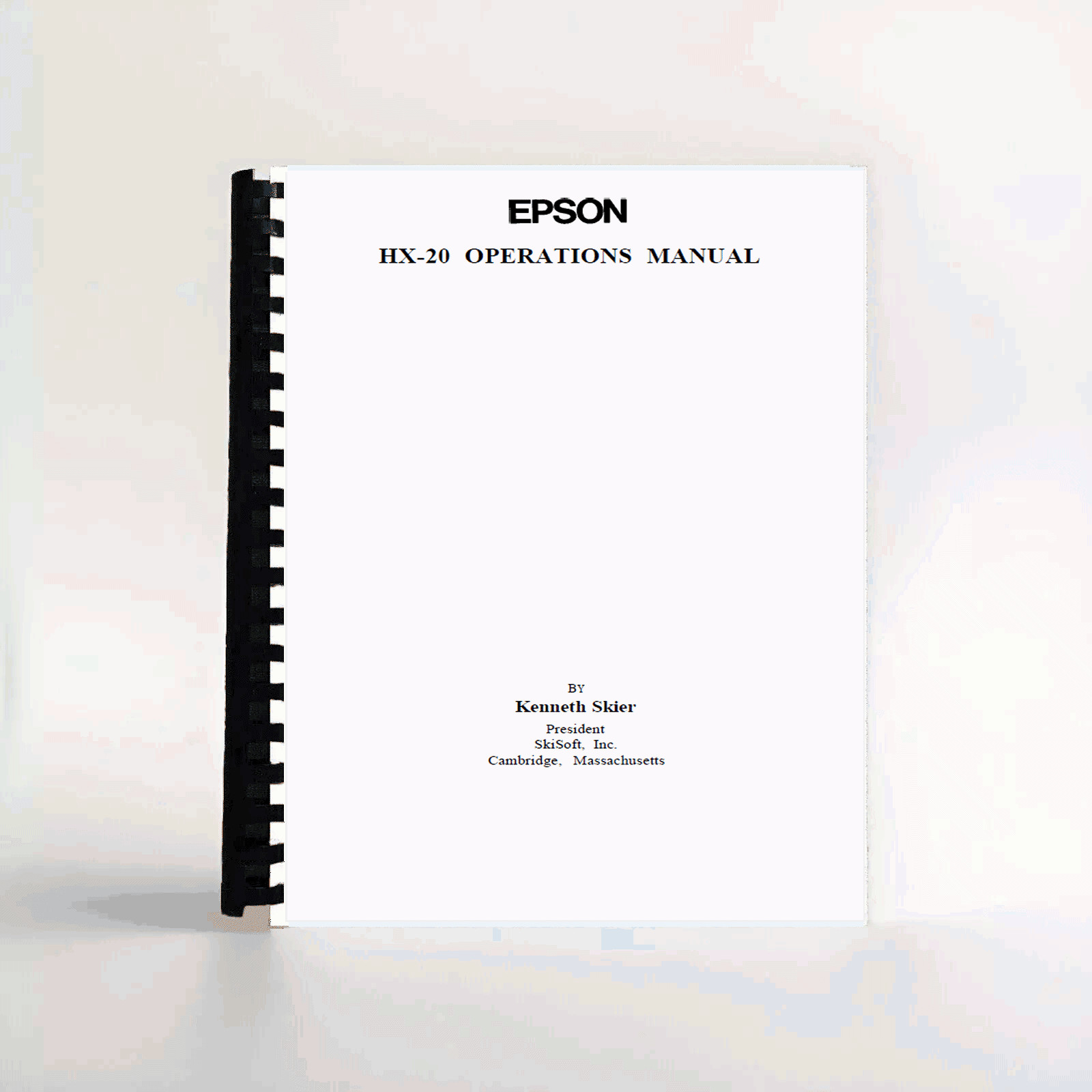 Epson HX20 vintage computer manual