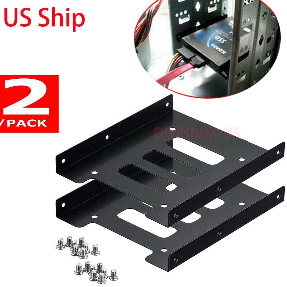 2.5" to 3.5" Bay SSD Metal Hard Drive HDD Mounting Bracket Adapter Dock / Tray