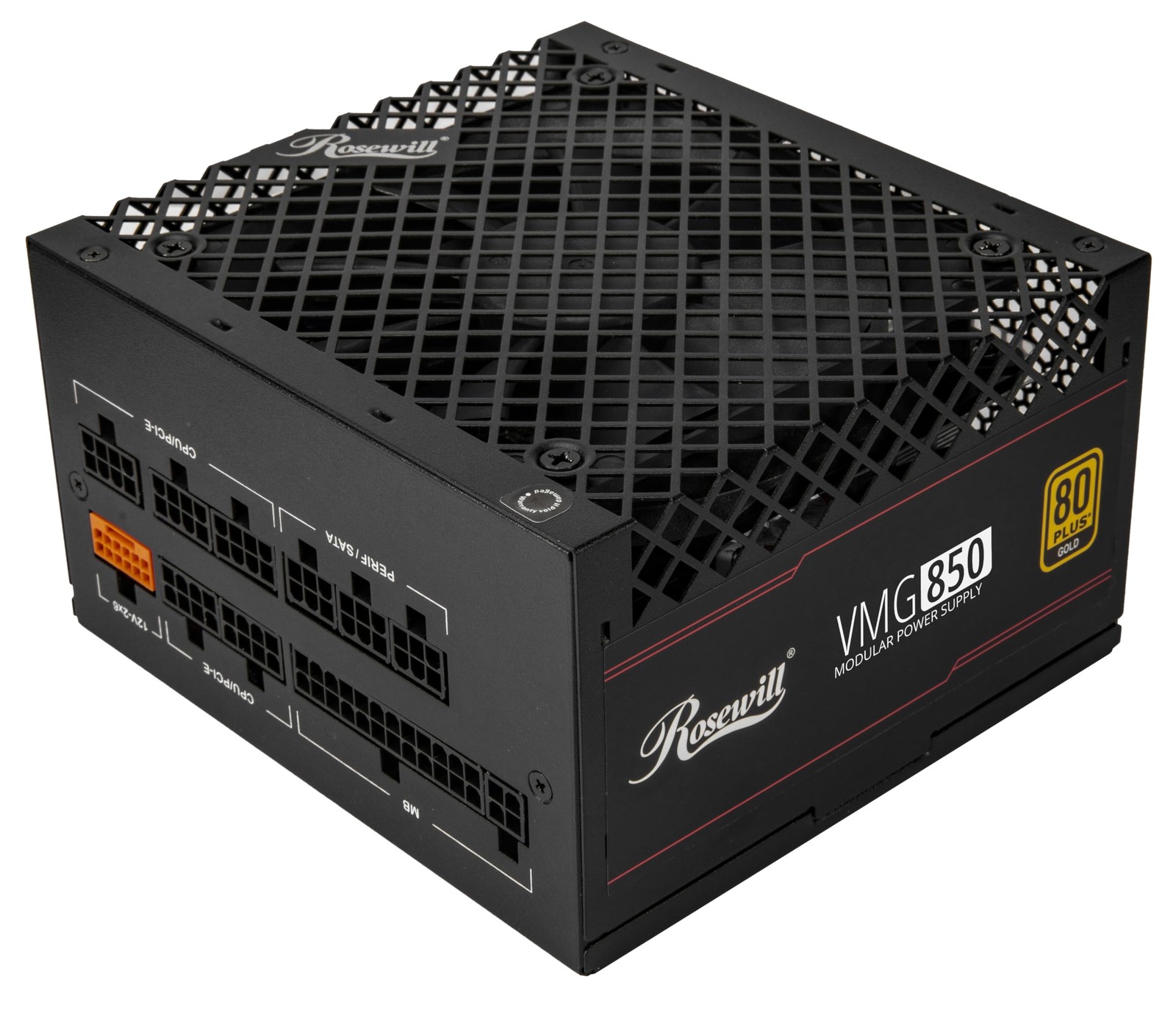 850W 80+ Gold, 3.0 & 3.1 Compatible, Full Modular Low-Noise Power Supply, PCIe 5