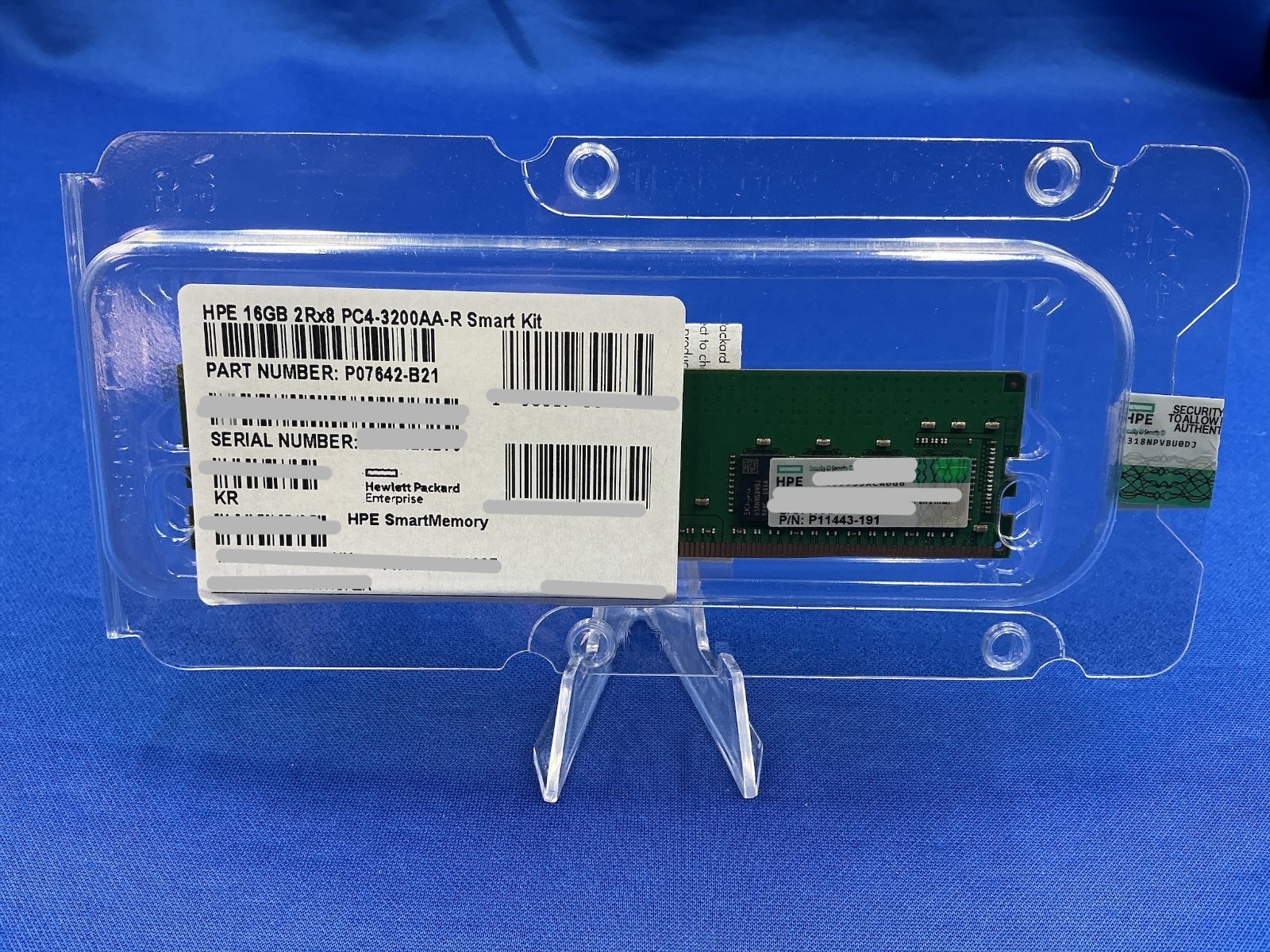 NEW P11443-191 HPE 16GB (1x16GB) 2RX8 PC4-3200AA MEMORY P07642-B21 P20501-001