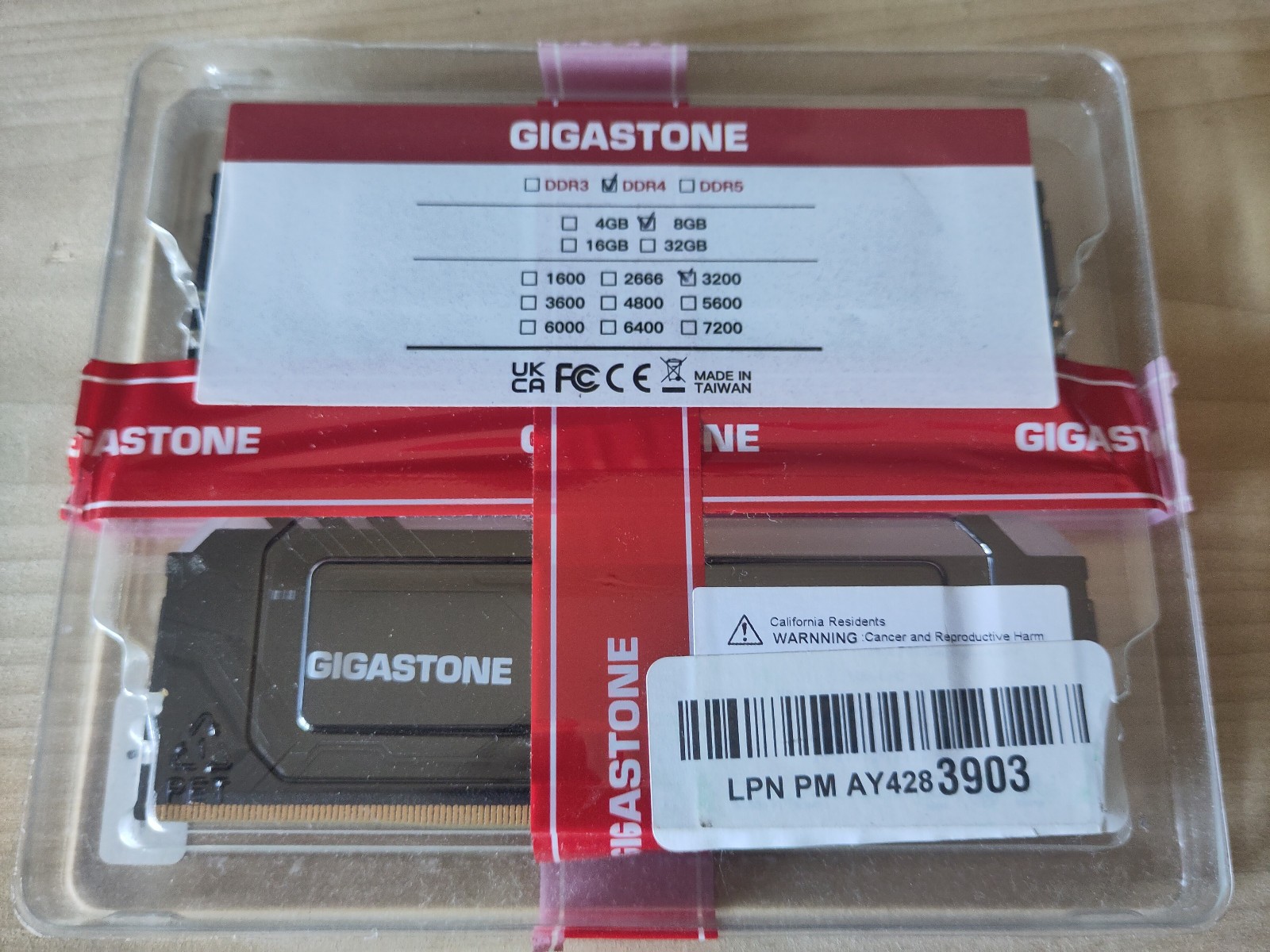 Gigastone DDR4 8GB kit 2x4GB 3200